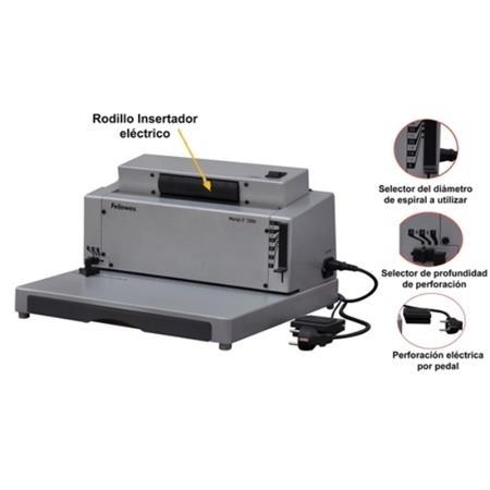 ENCUADERNADORA ESPIRAL ELECTRICA METAL E200R FELLOWES