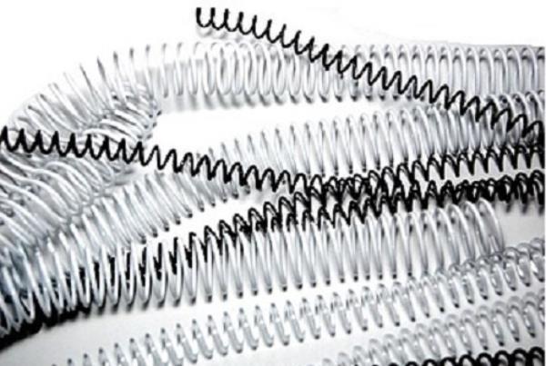 ESPIRAL METALICA 12MM NEGRAS (CJ.100) PASO 5:1 GBC