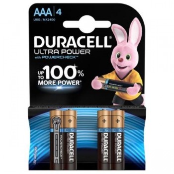 PILAS DURACELL ULTRA POWER AAA BLISTER 4 UDS