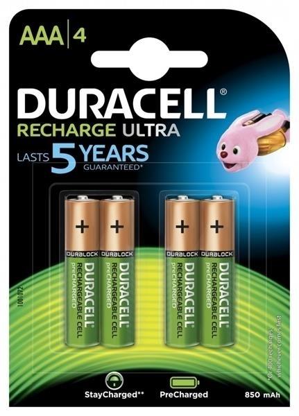 PILAS DURACELL RECARGABLES AAA (LR03) 750 MAH BLISTER 4 UDS