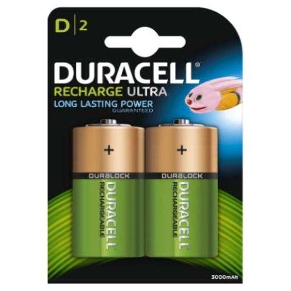 PILAS DURACELL RECARGABLES D BLISTER DE 2 UDS