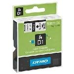 CINTA ROTULAR D1 9MMX7M, RO/BL DYMO