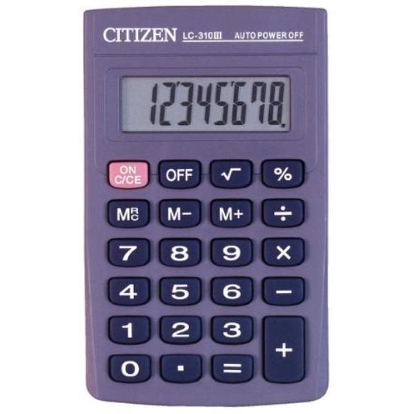 CALCULADORA BOLSILLO LC-310 II 8 DIG CITIZEN