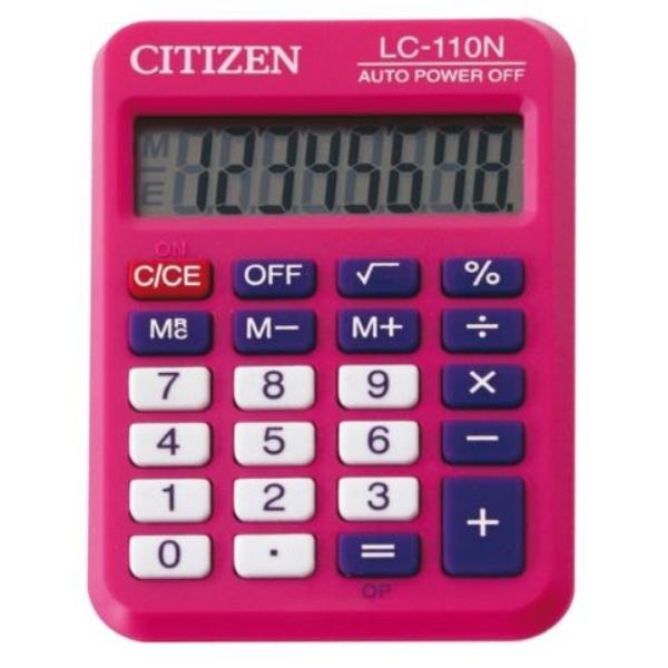 CALCULADORA BOLSILLO 8 DIG.  LC-110 ROSA CITIZEN