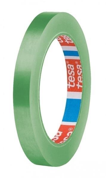 CINTA ADHESIVA PVC VERDE 66M X 12MM PVC SELLADOR DE BOLSAS  TESA