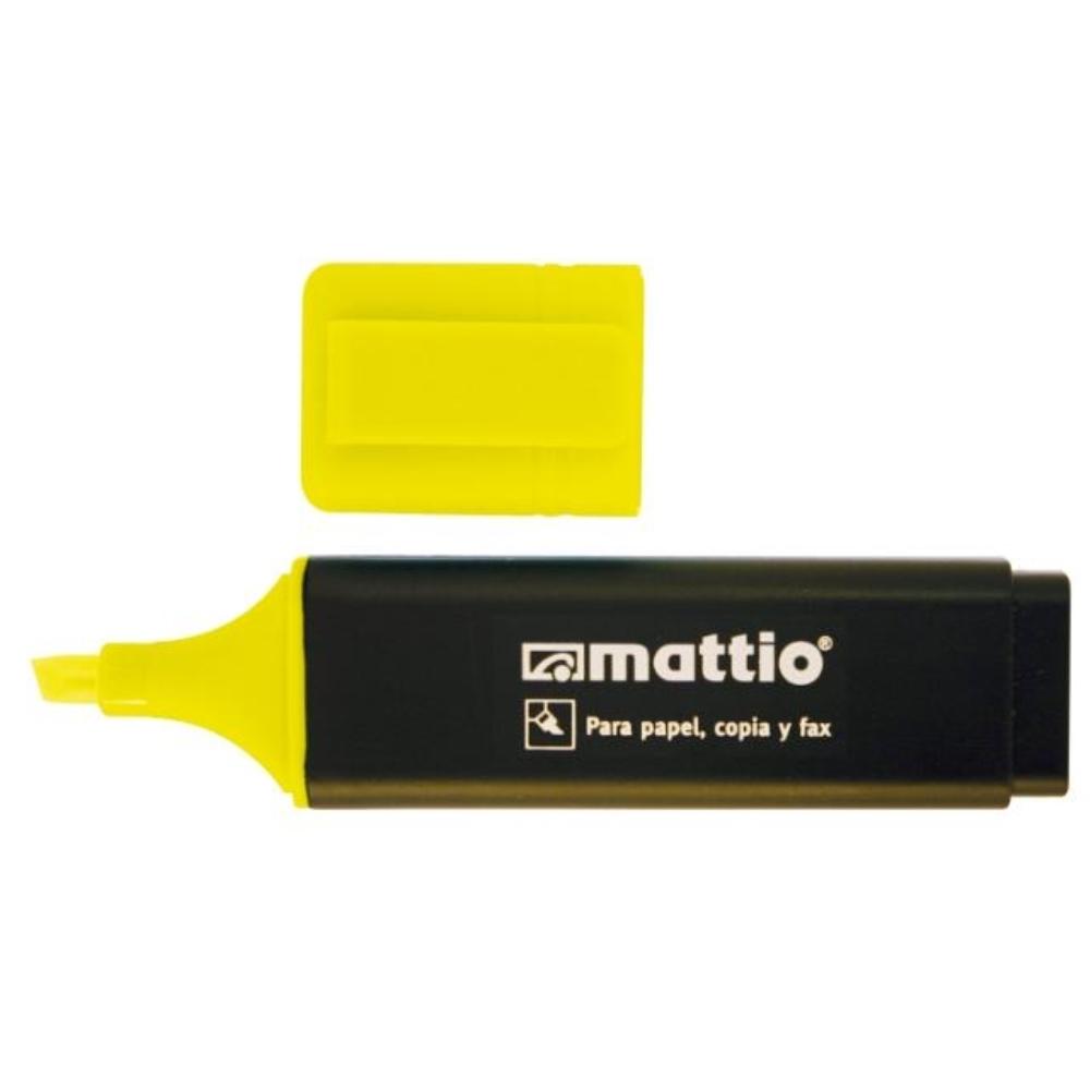 ROTULADOR FLUORESCENTE AMARILLO MATTIO