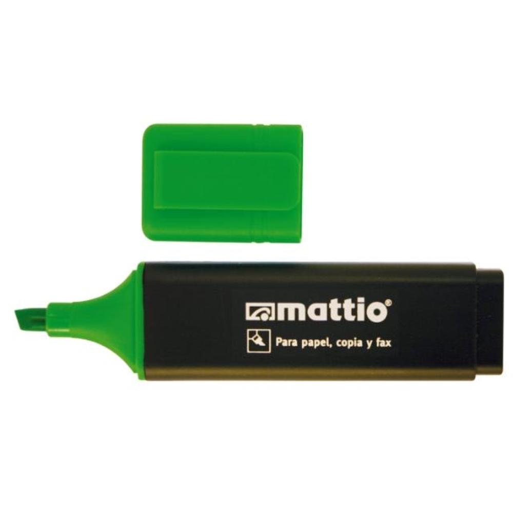 ROTULADOR FLUORESCENTE VERDE MATTIO