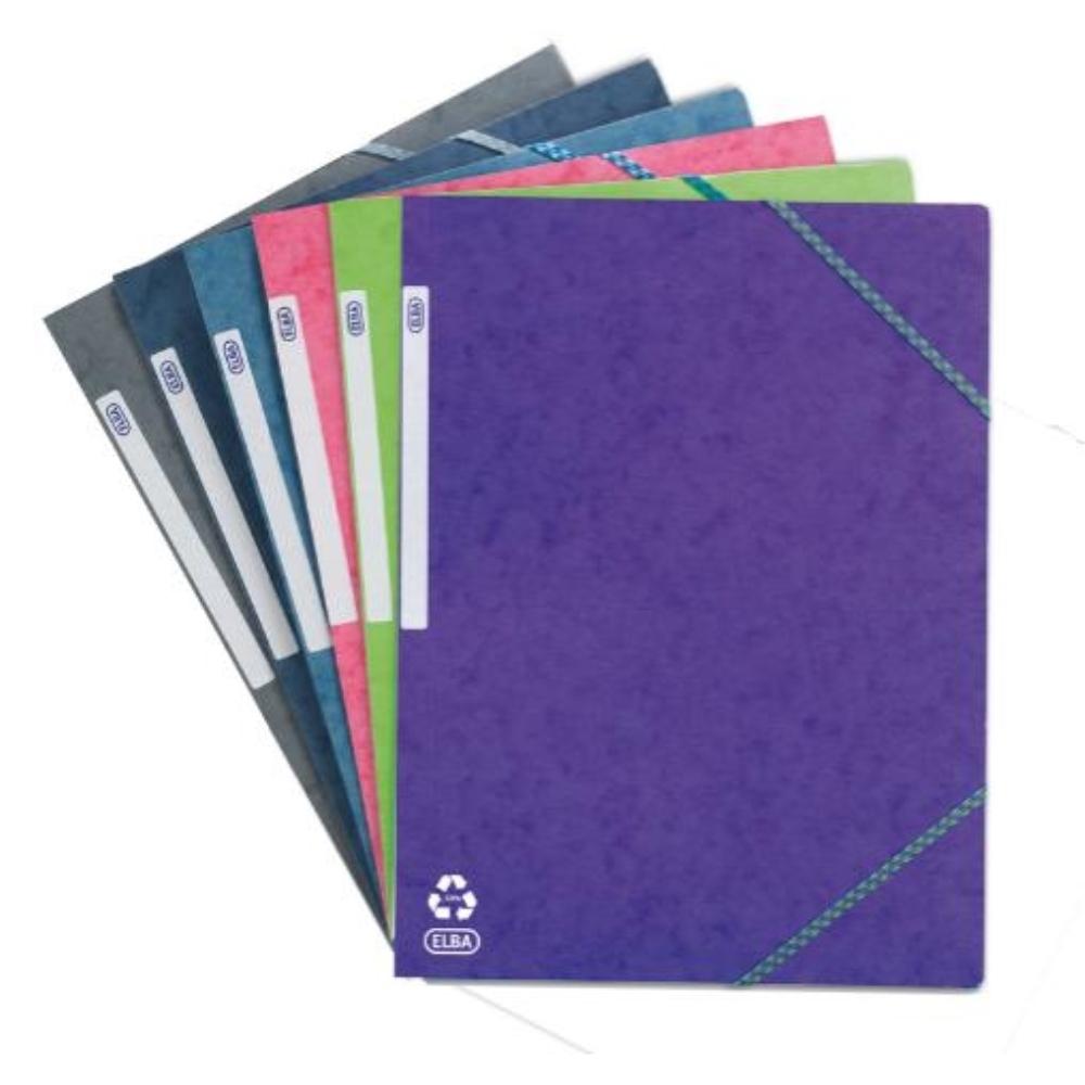 CARPETA GOMAS TOPFILE PACK 10 CARPETAS A4 COLORES MODERNOS ELBA