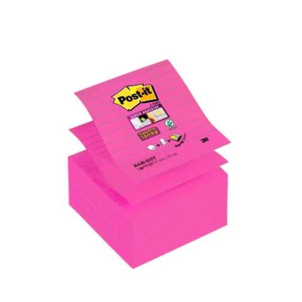 NOTAS ADHESIVAS POST-IT  Z-NOTES SUPERSTICKY 5 BLOCS ROSA FUCSIA 101x101MM (70005271443)