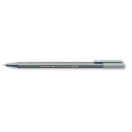 ROTULADOR TRIPLUS FINELINER 334 GRIS PLASTA ESTAEDTLER