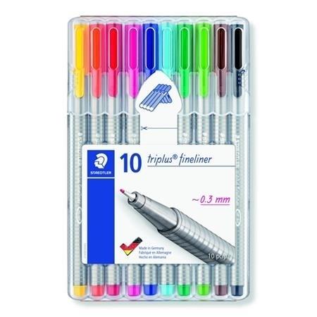 ROTULADOR TRIPLUS FINELINER 334 ESTUCHE 10U. STAEDTLER