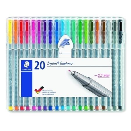 ROTULADOR TRIPLUS FINELINER 334 ESTUCHE 20U. STAEDTLER