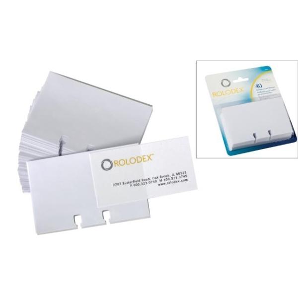 FUNDAS TARJETAS DE VISITA BP 40 UDS. 57 X 102 MM ROLODEX