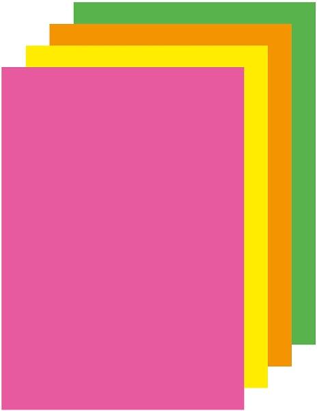 PAPEL COLOR FLUOR PAQ.500H.  A4 80G.VE 2975C CLAIREFONTAINE