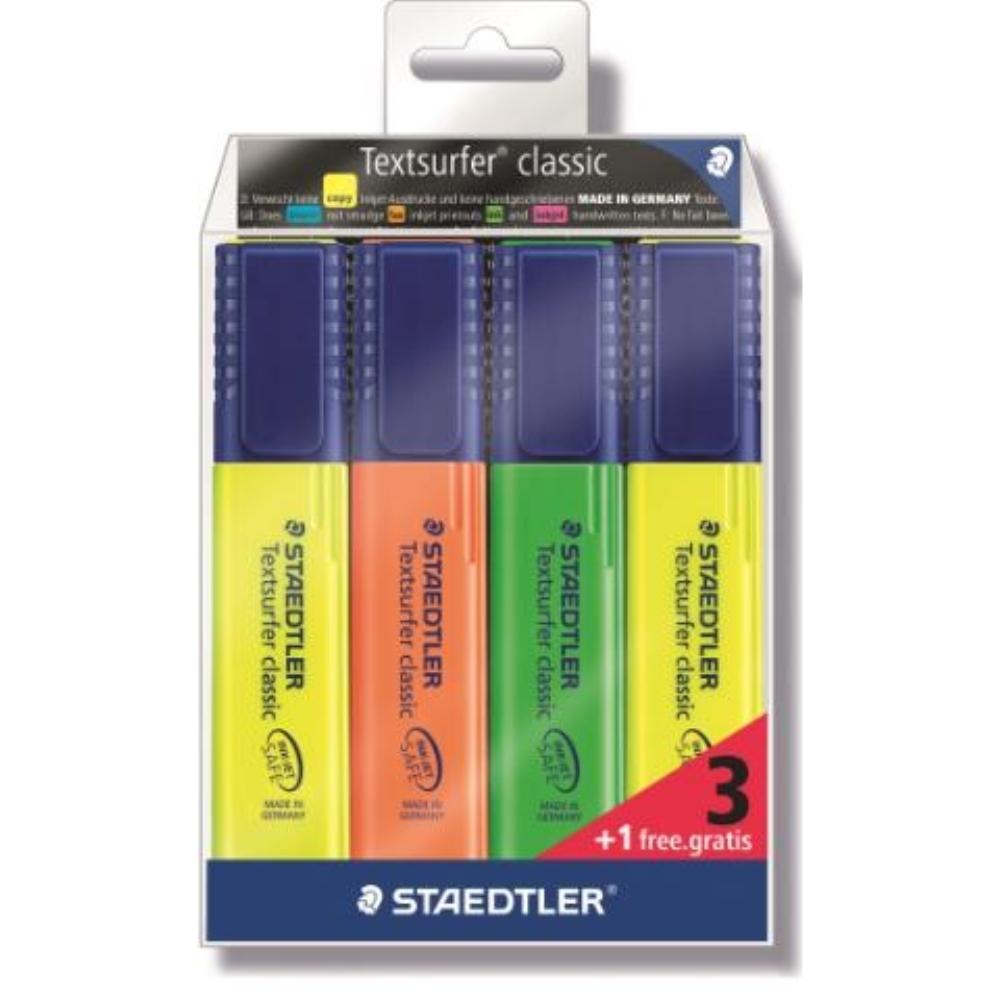 ROTULADORES FLUORESCENTES TEXTSURFER 364 EST 3+1 STAEDTLER