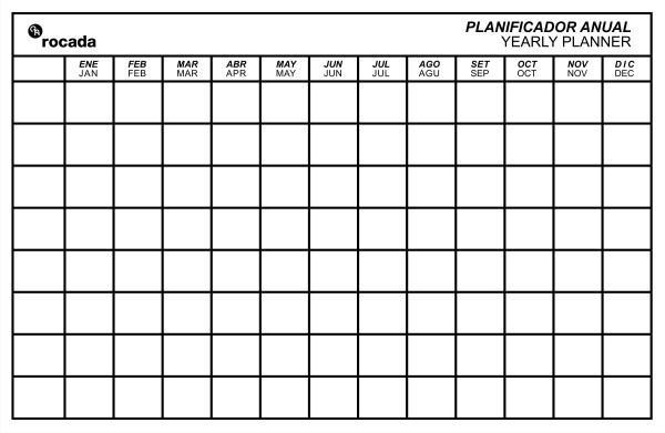 SKIN PLANNER ANUAL 75X115CM ROCADA