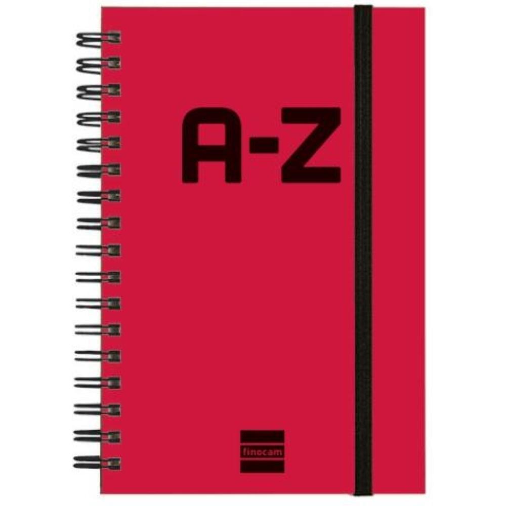INDICE ESPIRAL A-Z A5 MAGENTA 24 PESTAÑAS FINOCAM