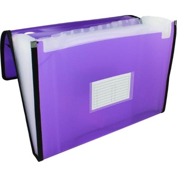 CARPETA FUELLE DE 13 DEPARTAMENTOS OFFICE CLUB FRAME LILA POESSA