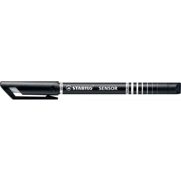 ROTULADOR SENSOR PUNTA AMORTIGUADA 0,3MM NEGRO STABILO