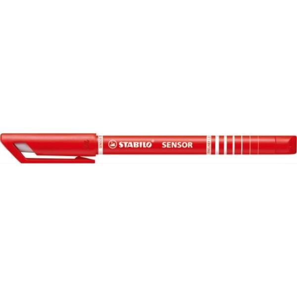 ROTULADOR SENSOR PUNTA AMORTIGUADA 0,3MM ROJO STABILO