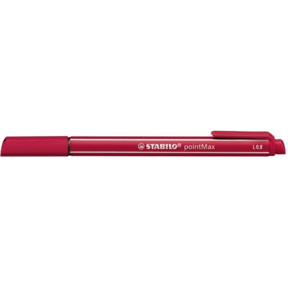ROTULADOR POINTMAX PUNTA 0,8MM ROJO STABILO