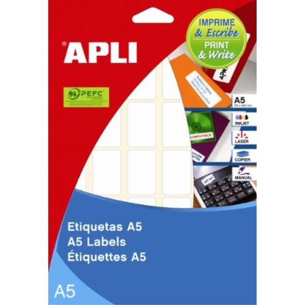 ETIQUETAS A5 C.ROMOS 12x30 15HJ 990U APLI REF. 01861