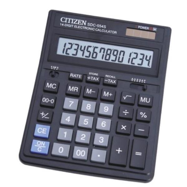 CALCULADORA SOBREMESA 14 DIG. SDC-554S  CITIZEN