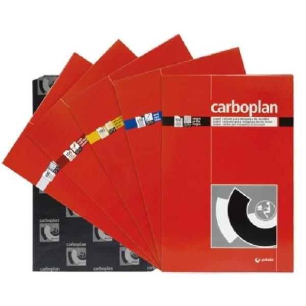 CAJA 100 CARBOPLAN NEGRO MAQ.ESCRIB GRAFOPLAS