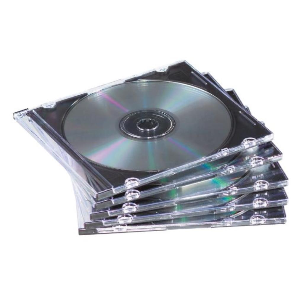 CAJAS CD SLIM TRANSPARENTE PACK DE 10 UDS. FELLOWES