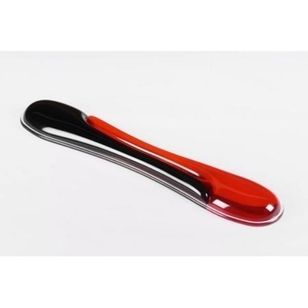 REPOSAMUÑECAS KENSINGTON DUO GEL TECLADO NEGRO/ROJO