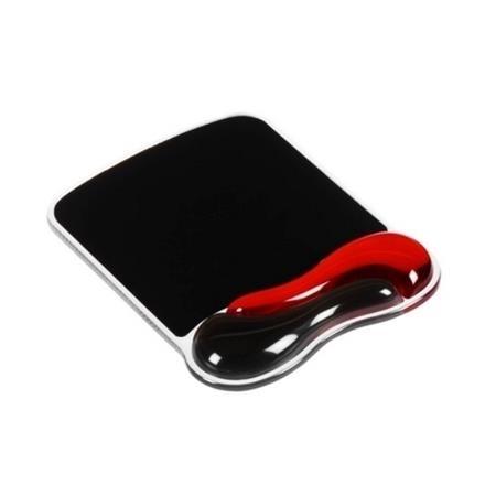 ALFOMBRILLA PARA RATÓN KENSINGTON CON REPOSAMUÑECAS DUO GEL NEGRO/ROJO