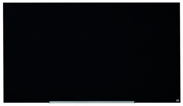 PIZARRA CRISTAL 57" NEGRA MAGNETICA 1260X710MM NOBO