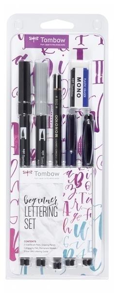 ROTULADORES SET LETTERING BEGINNER - ABT-N15, ABT-N75, MONO-100-3H, WS-BH, OS-TME33, PE-01A TOMBOW