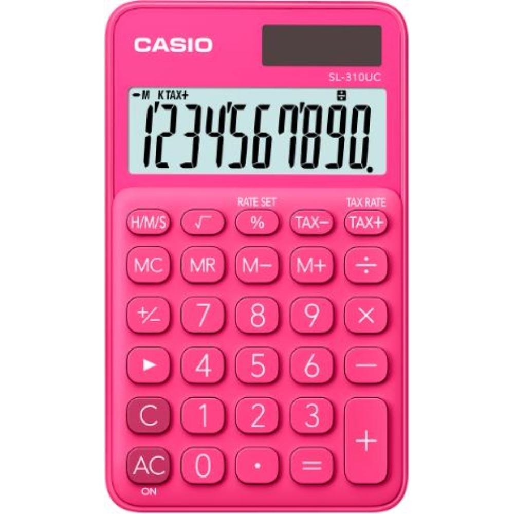 CALCULADORA BOLSILLO SL-310UC 8 DIG ROJO CASIO