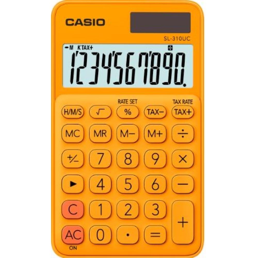 CALCULADORA BOLSILLO SL-310UC 8 DIG NARANJA CASIO