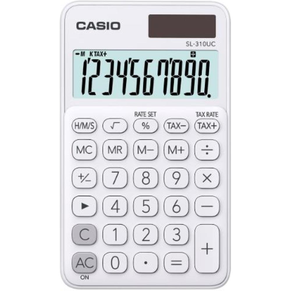 CALCULADORA BOLSILLO SL-310UC 8 DIG BLANCO CASIO