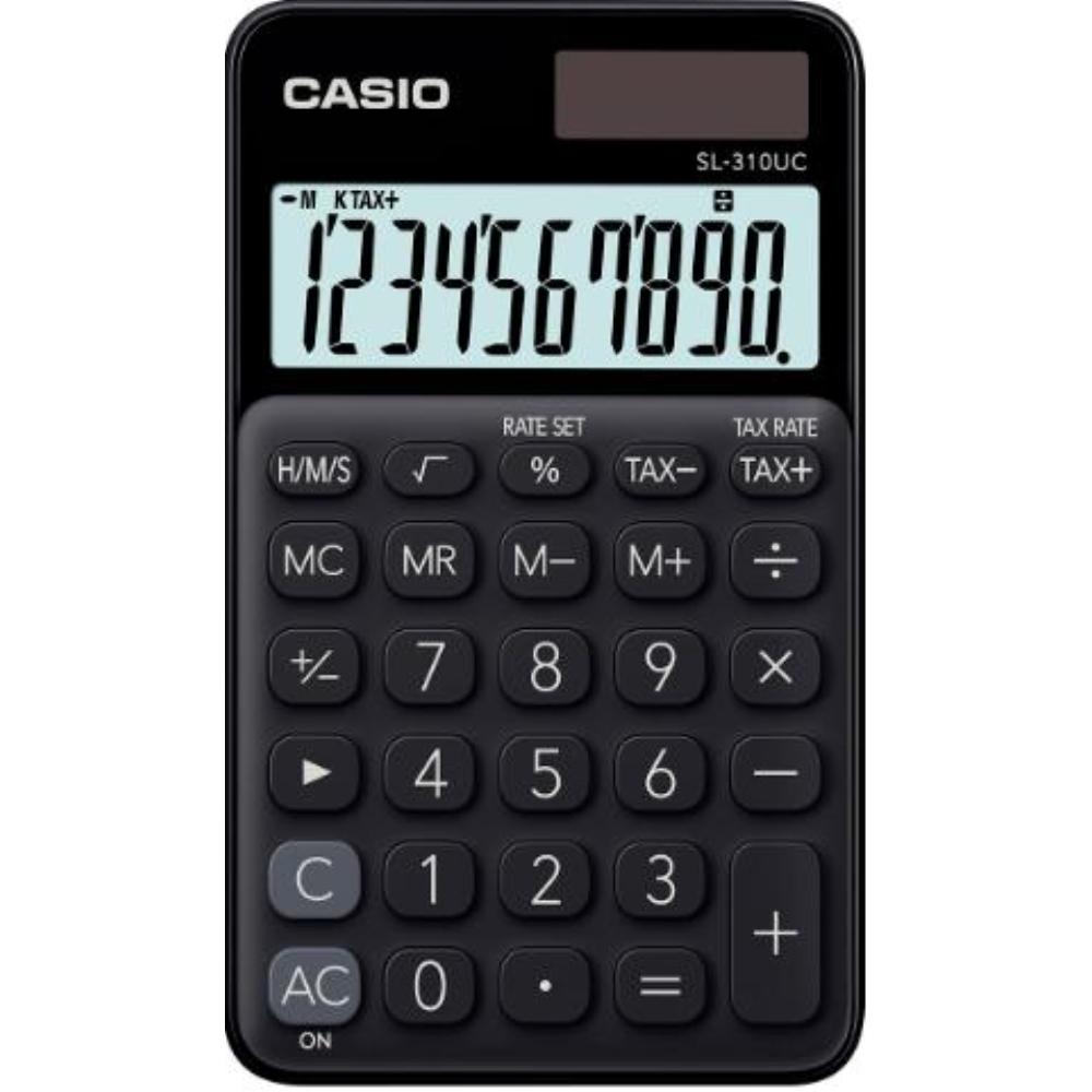 CALCULADORA BOLSILLO SL-310UC 8 DIG NEGRO CASIO