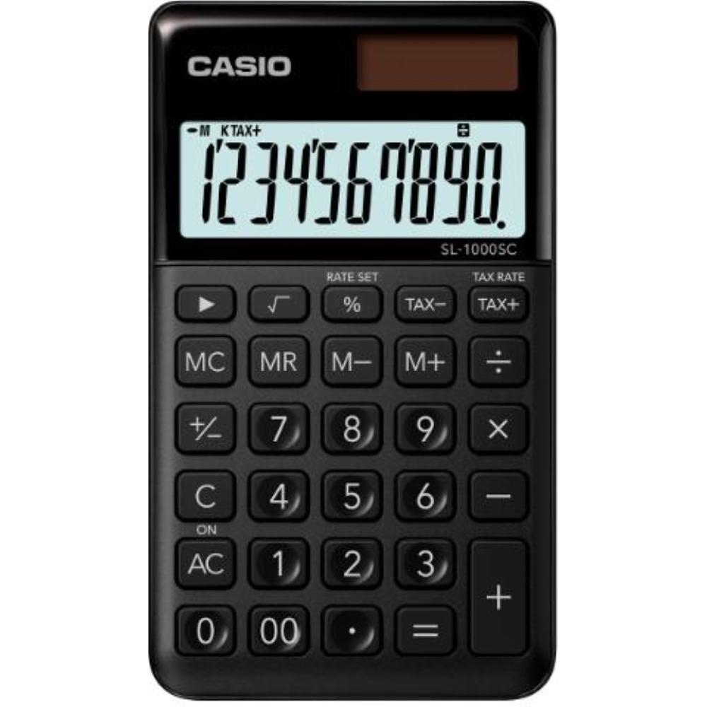 CALCULADORA BOLSILLO SL-1000SC 10 DIG NEGRO CASIO