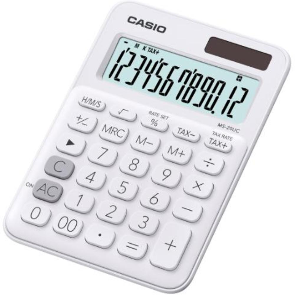 CALCULADORA SOBREMESA MS-20UC 12 DIG BLANCO CASIO