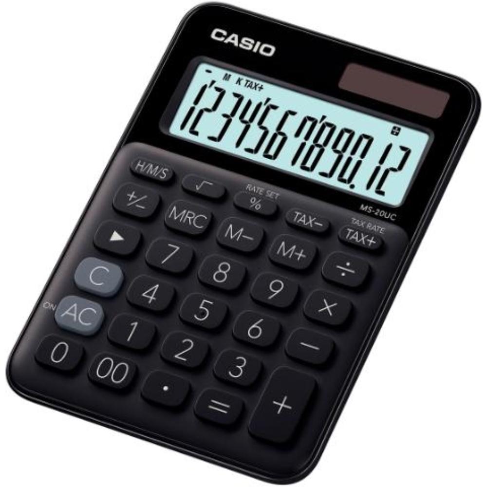CALCULADORA SOBREMESA MS-20UC 12 DIG NEGRO CASIO