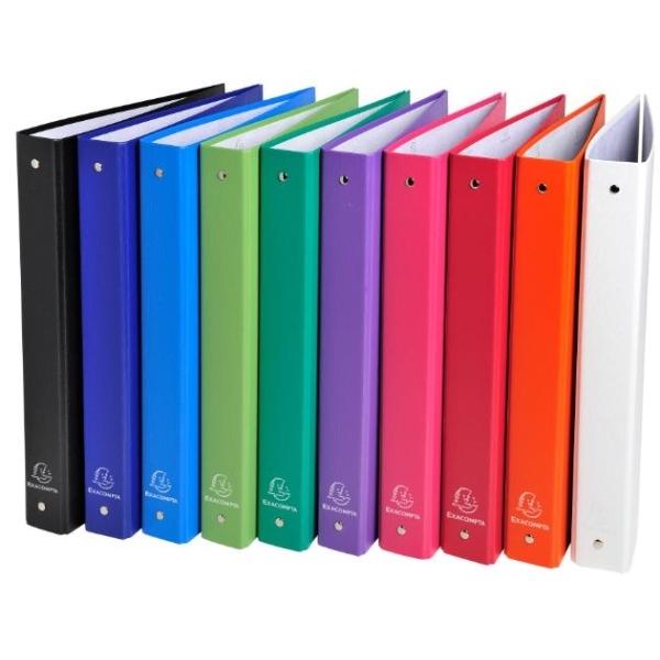 CARPETA ANILLAS A4 PP 4 ANILLAS 30MM 10 COLORES SURTIDOS EXACOMPTA