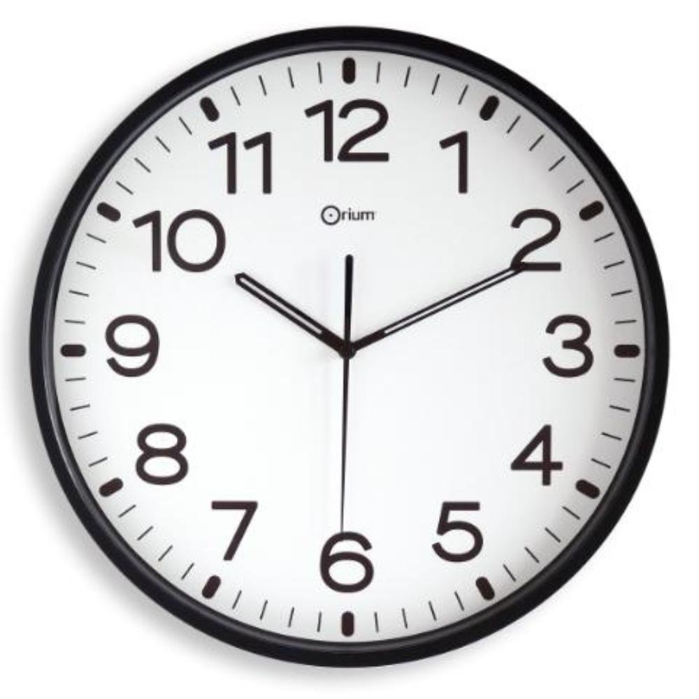 RELOJ ANALÓGICO NEGRO  30 MARCO ABS ALTO IMPACTO SILENCIOSO C/PILA LR6 ARCHIVO 2000