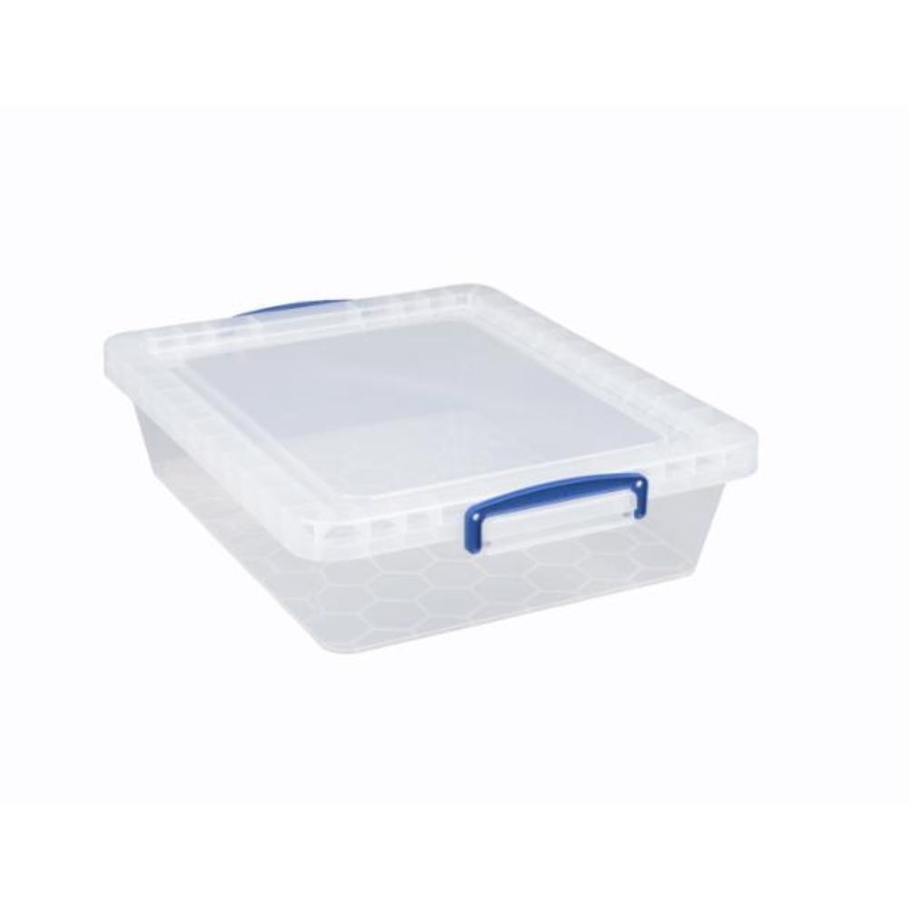 CAJA ALMACENAJE PLASTICO LOW-COST 10,5L TAPA 465X383X110 ARCHIVO 2000
