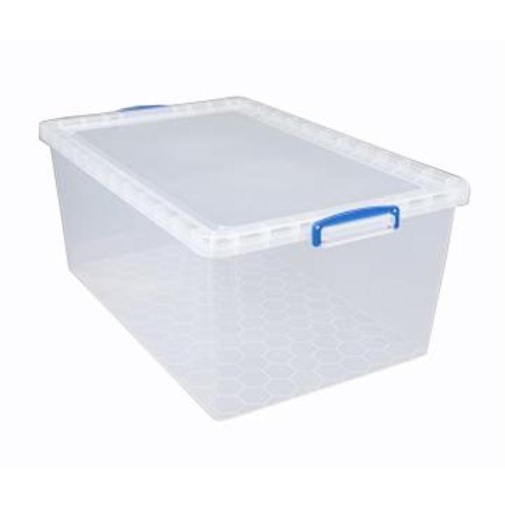 CAJA ALMACENAJE PLASTICO LOW-COST 62L TAPA 700X440X285 ARCHIVO 2000