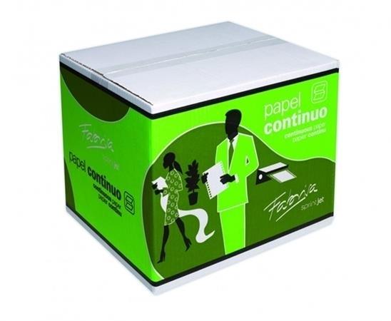 PAPEL CONTINUO BLANCO 6"x240 2 HOJAS 2 TREPADOS CJ 3000 FABRISA