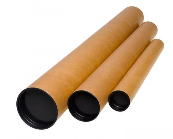 PORTAPLANOS TUBO CARTON KRAFT 110x8CM (A1/A0) FABRISA