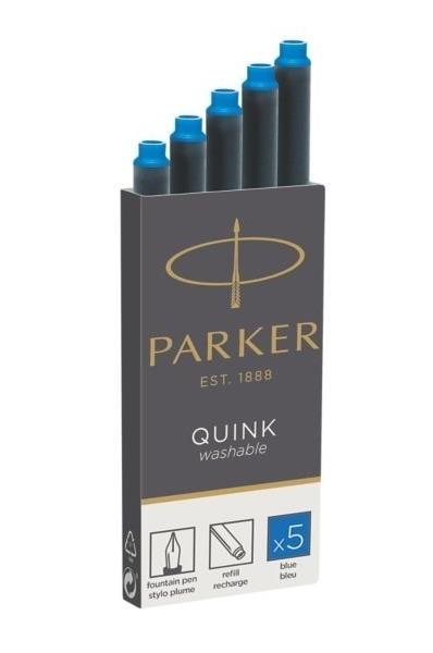 CARTUCHOS DE TINTA AZUL REAL 5 UDS PARKER