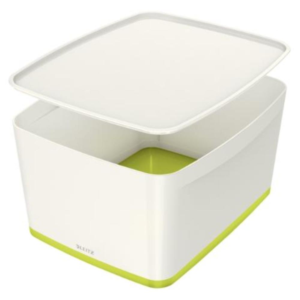 CAJA LEITZ MYBOX  GRANDE CON TAPA 18L VERDE