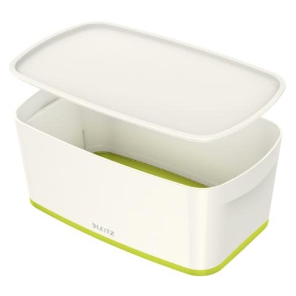 CAJA LEITZ MYBOX  PEQUEÑA CON TAPA 5L VERDE