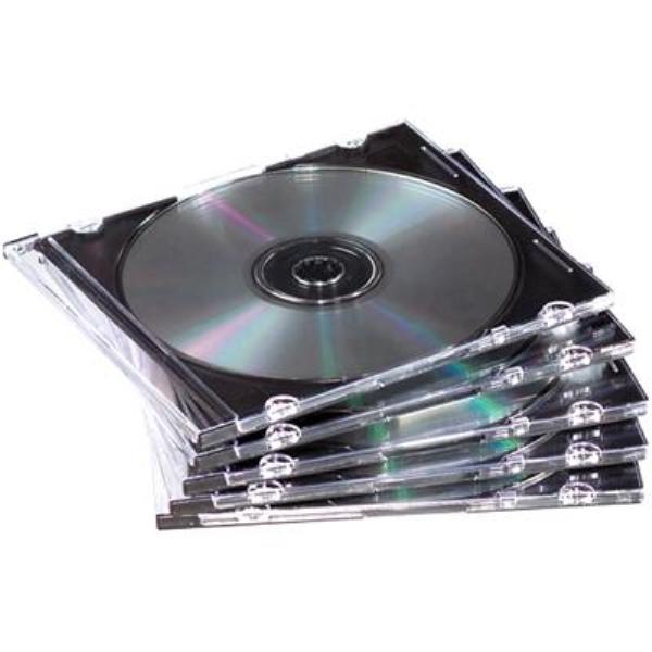 CAJAS CD SLIM PLASTICO PACK 25 UDS. FELLOWES